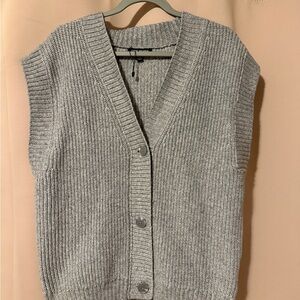 Steve Madden Gray Knit Sweater Vest